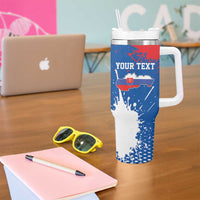 Personalized Slovakia Coat of Arms Tumbler With Handle Map Flag Style