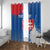 Personalized Slovakia Coat of Arms Window Curtain Map Flag Style