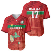 Custom Guadelope Football Baseball Jersey Basse Terre Red Style