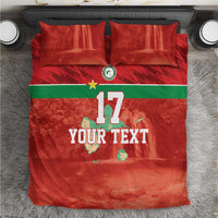 Custom Guadelope Football Bedding Set Basse Terre Red Style