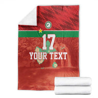 Custom Guadelope Football Blanket Basse Terre Red Style