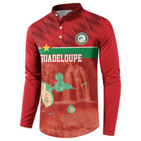 Custom Guadelope Football Button Sweatshirt Basse Terre Red Style