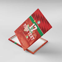 Custom Guadelope Football Canvas Wall Art Basse Terre Red Style