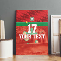 Custom Guadelope Football Canvas Wall Art Basse Terre Red Style