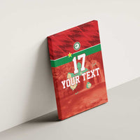 Custom Guadelope Football Canvas Wall Art Basse Terre Red Style