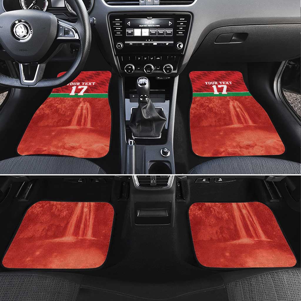 Custom Guadelope Football Car Mats Basse Terre Red Style