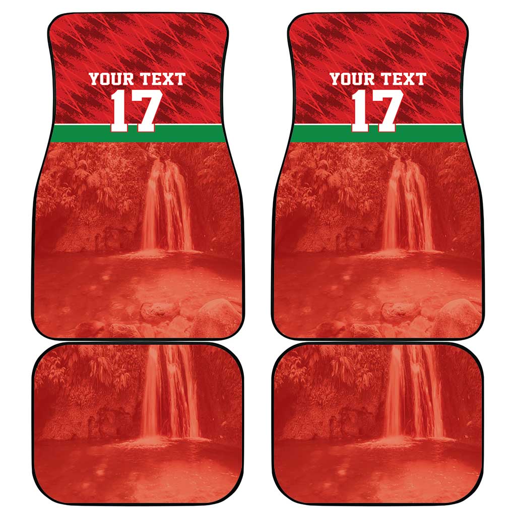 Custom Guadelope Football Car Mats Basse Terre Red Style