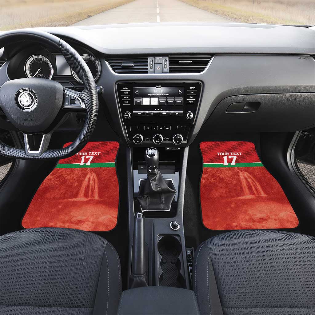 Custom Guadelope Football Car Mats Basse Terre Red Style
