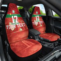 Custom Guadelope Football Car Seat Cover Basse Terre Red Style