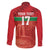 Custom Guadelope Football Family Matching Off The Shoulder Long Sleeve Dress and Hawaiian Shirt Basse Terre Red Style
