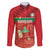 Custom Guadelope Football Family Matching Off Shoulder Short Dress and Hawaiian Shirt Basse Terre Red Style