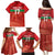 Custom Guadelope Football Family Matching Puletasi and Hawaiian Shirt Basse Terre Red Style