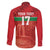 Custom Guadelope Football Family Matching Short Sleeve Bodycon Dress and Hawaiian Shirt Basse Terre Red Style