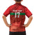 Custom Guadelope Football Family Matching Summer Maxi Dress and Hawaiian Shirt Basse Terre Red Style