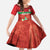Custom Guadelope Football Family Matching Summer Maxi Dress and Hawaiian Shirt Basse Terre Red Style