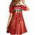Custom Guadelope Football Family Matching Summer Maxi Dress and Hawaiian Shirt Basse Terre Red Style