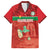Custom Guadelope Football Family Matching Summer Maxi Dress and Hawaiian Shirt Basse Terre Red Style
