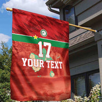 Custom Guadelope Football Garden Flag Basse Terre Red Style