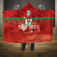 Custom Guadelope Football Hooded Blanket Basse Terre Red Style
