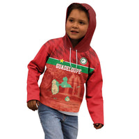 Custom Guadelope Football Kid Hoodie Basse Terre Red Style