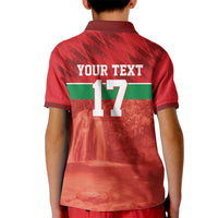 Custom Guadelope Football Kid Polo Shirt Basse Terre Red Style