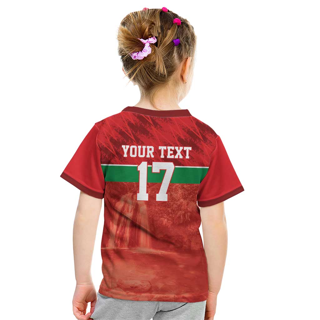 Custom Guadelope Football Kid T Shirt Basse Terre Red Style