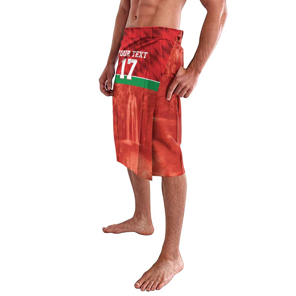 Custom Guadelope Football Lavalava Basse Terre Red Style
