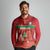 Custom Guadelope Football Long Sleeve Polo Shirt Basse Terre Red Style