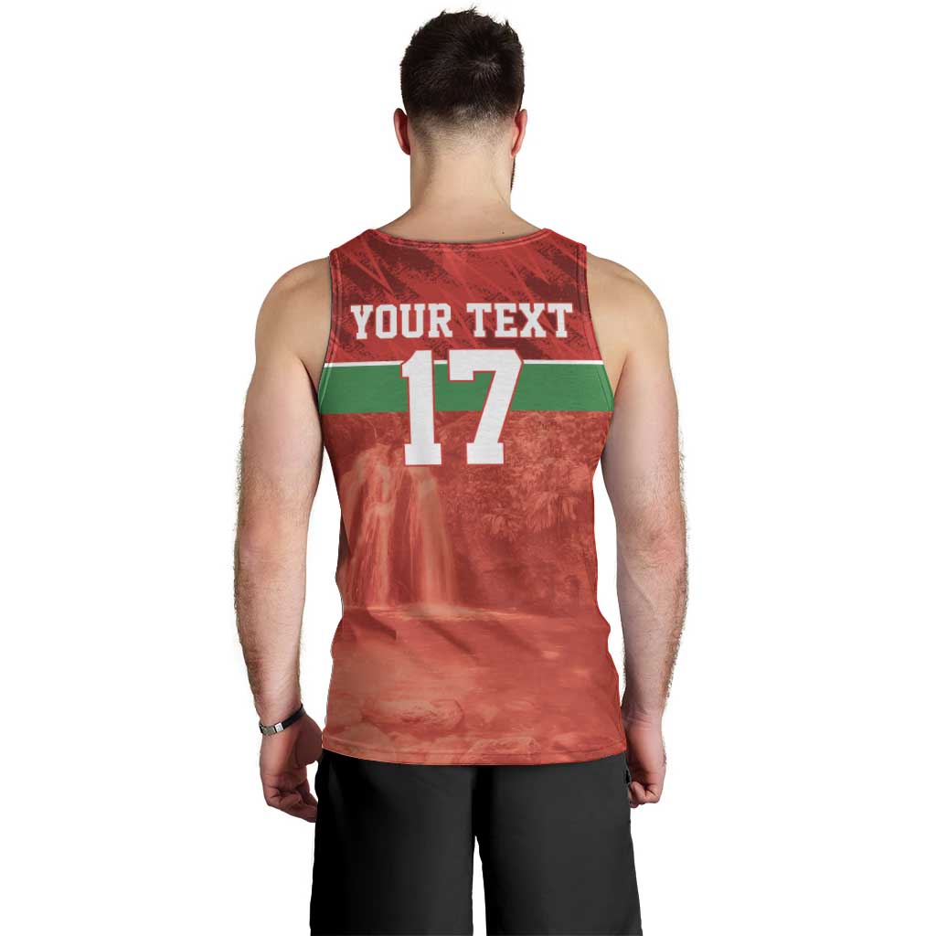 Custom Guadelope Football Men Tank Top Basse Terre Red Style