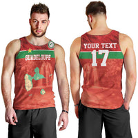 Custom Guadelope Football Men Tank Top Basse Terre Red Style