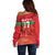 Custom Guadelope Football Off Shoulder Sweater Basse Terre Red Style
