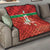 Custom Guadelope Football Quilt Basse Terre Red Style