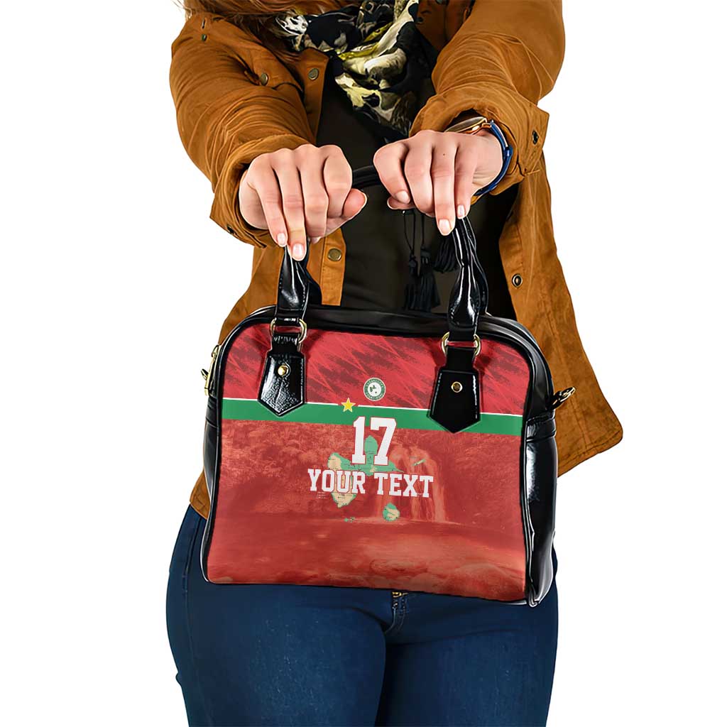 Custom Guadelope Football Shoulder Handbag Basse Terre Red Style