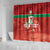 Custom Guadelope Football Shower Curtain Basse Terre Red Style
