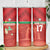Custom Guadelope Football Skinny Tumbler Basse Terre Red Style