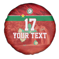 Custom Guadelope Football Spare Tire Cover Basse Terre Red Style
