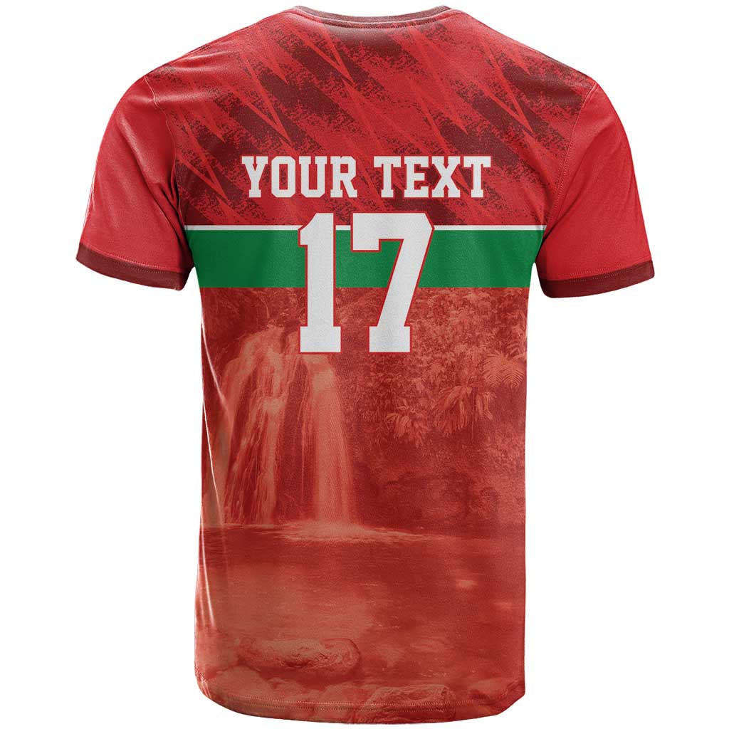 Custom Guadelope Football T Shirt Basse Terre Red Style