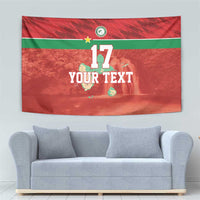 Custom Guadelope Football Tapestry Basse Terre Red Style