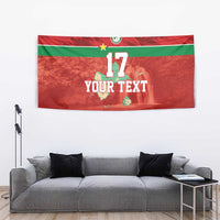 Custom Guadelope Football Tapestry Basse Terre Red Style