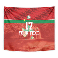 Custom Guadelope Football Tapestry Basse Terre Red Style