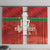 Custom Guadelope Football Window Curtain Basse Terre Red Style