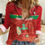 Custom Guadelope Football Women Casual Shirt Basse Terre Red Style