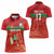 Custom Guadelope Football Women Polo Shirt Basse Terre Red Style