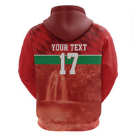 Custom Guadelope Football Zip Hoodie Basse Terre Red Style