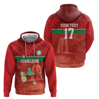Custom Guadelope Football Zip Hoodie Basse Terre Red Style