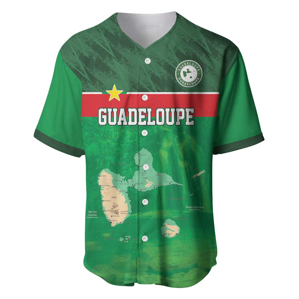 Custom Guadelope Football Baseball Jersey Basse Terre Green Style