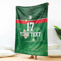 Custom Guadelope Football Blanket Basse Terre Green Style
