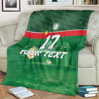 Custom Guadelope Football Blanket Basse Terre Green Style