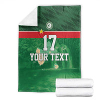 Custom Guadelope Football Blanket Basse Terre Green Style