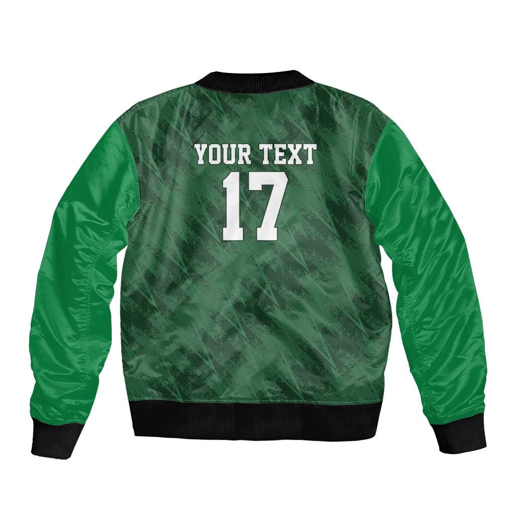 Custom Guadelope Football Bomber Jacket Basse Terre Green Style